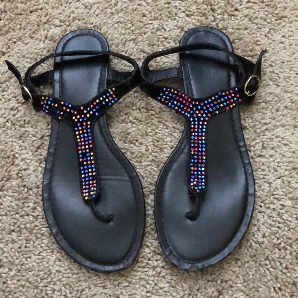 Bedazzled Sandals (size 8)